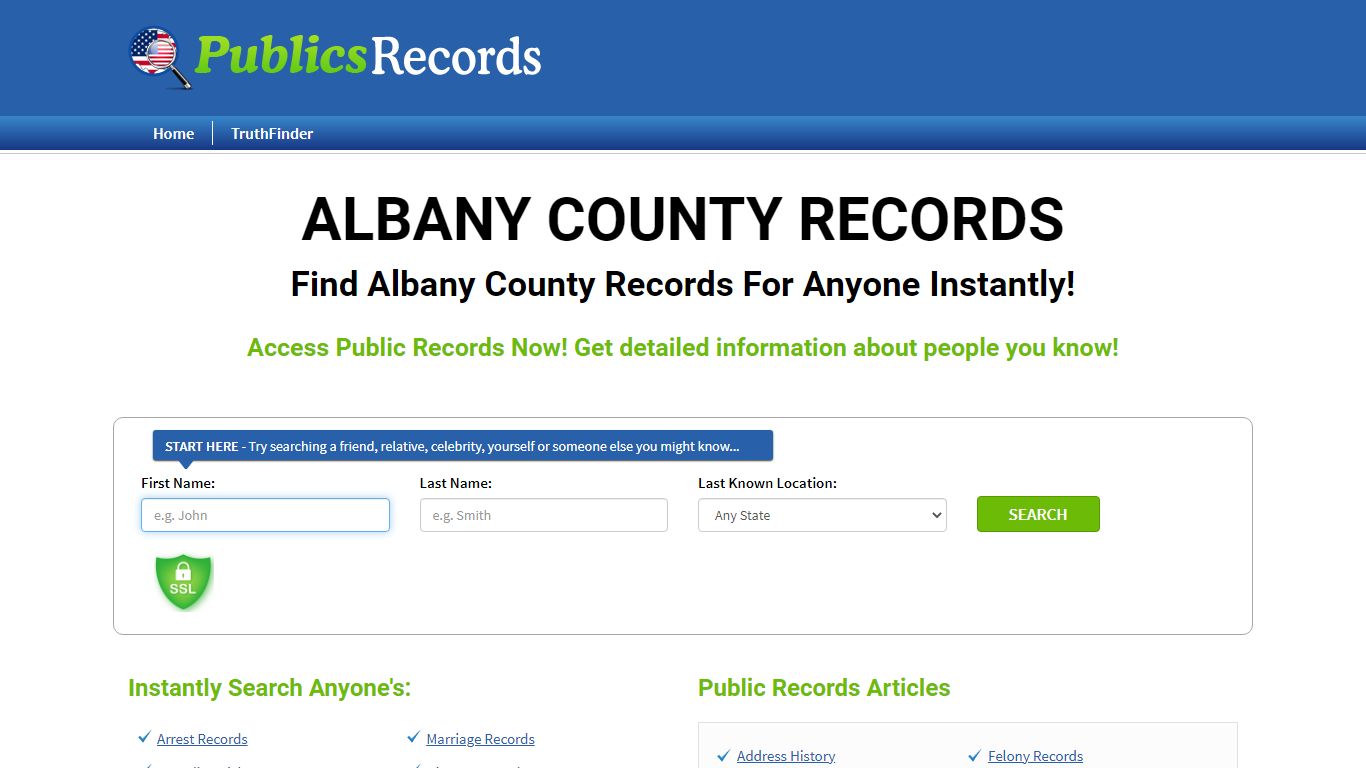 Find Albany County Records For Anyone